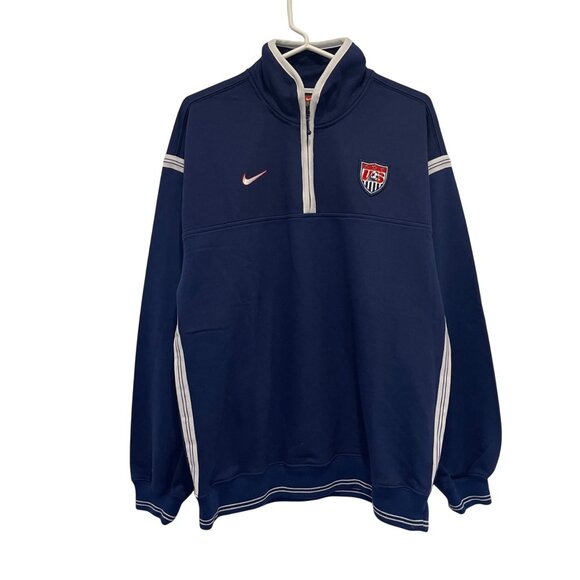 NWT Nike Team USA Soccer Half-Zip Pullover Sweatshirt Mens M NEW - Picture 1 of 11